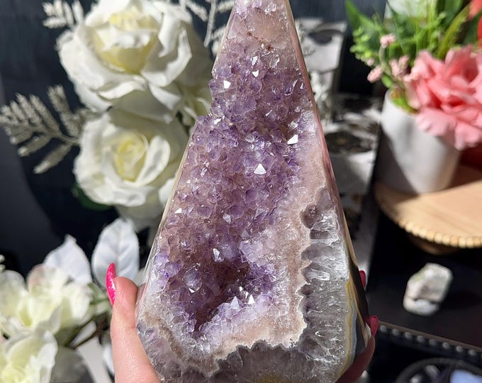 2.5LB *REPAIRED* Brazilian Amethyst Diamond Tower