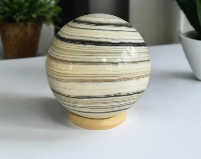 Honey Calcite Sphere