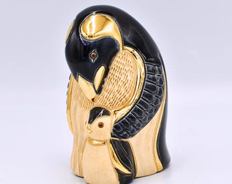 ヴィンテージ デ ローザ リンコナダ フクロウの置物 | ゴールドトリム