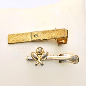 Vintage Krawattenklammern – Hikock, Bowlingkugel Krawattenklammer