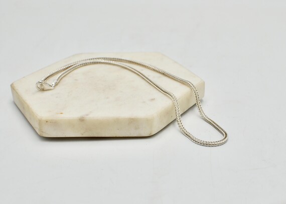 Solid 925 Sterling Silver 40cm Foxtail Chain Neck… - image 9