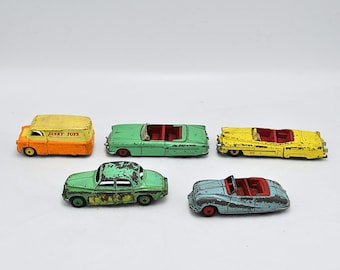 Vintage Dinky Toys - Cadillac, Rover, Austin, Packard, Bedford Truck - Vintage Metal Toy Cars - Collectable Die Cast Toys Meccano