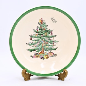 Single Spode Christmas Dessert Bowl / Cereal Bowl - Made In England - Vintage Christmas Set
