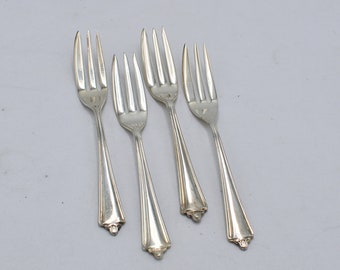 Vintage Silverplate Cutlery - Set of Rodd Apex EPNS A1 Cake Forks