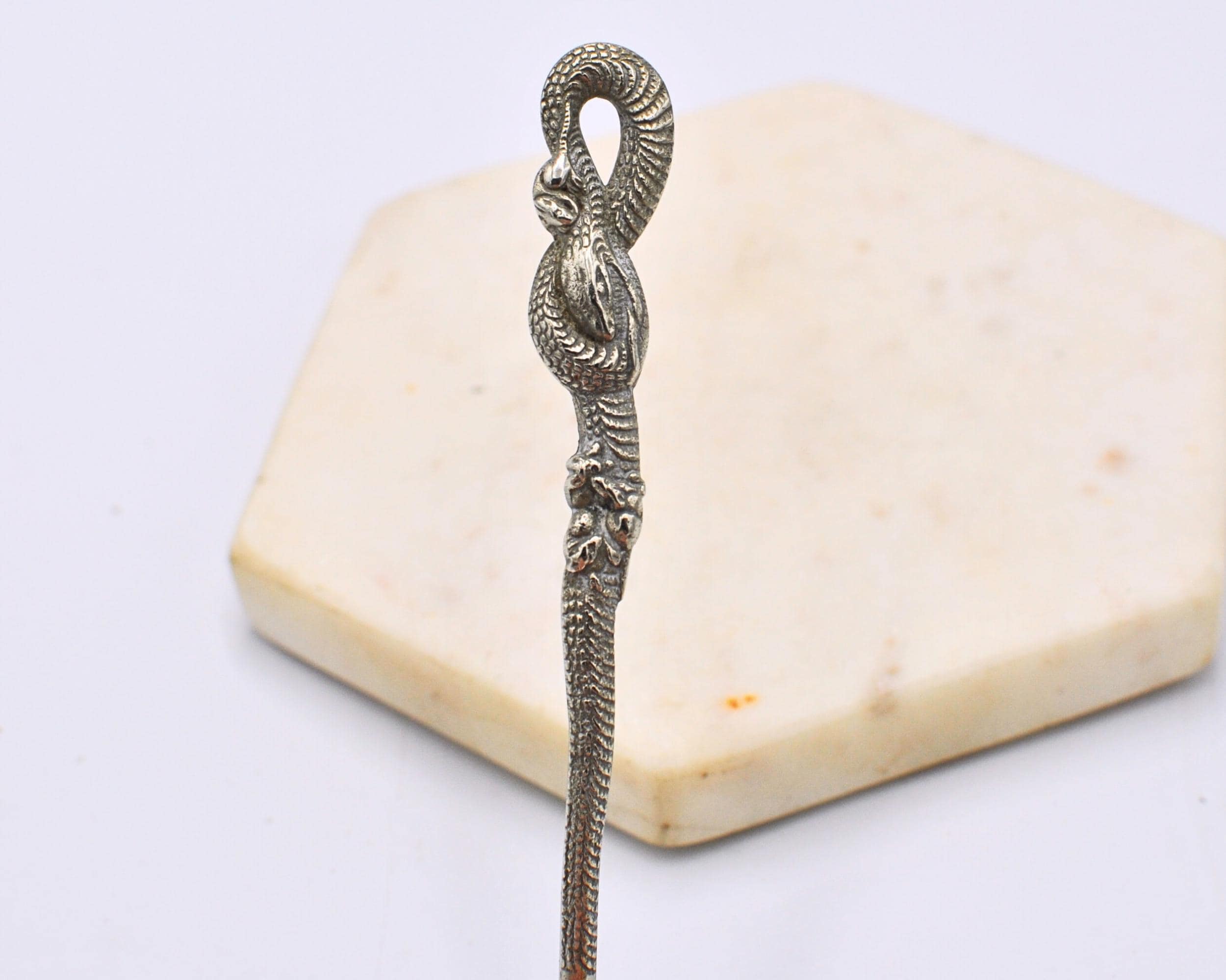 Silver Teaspoon 84 Nagasaki Souvenir Spoon - Antique Silverware