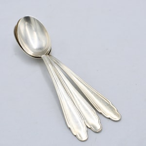 Vintage Gense Teaspoons - Silverplate Cutlery - Set of 3 Teaspoons Art Nouveau Style : SP Gense A LP 9022 - Teaspoons from 1930&#39;s