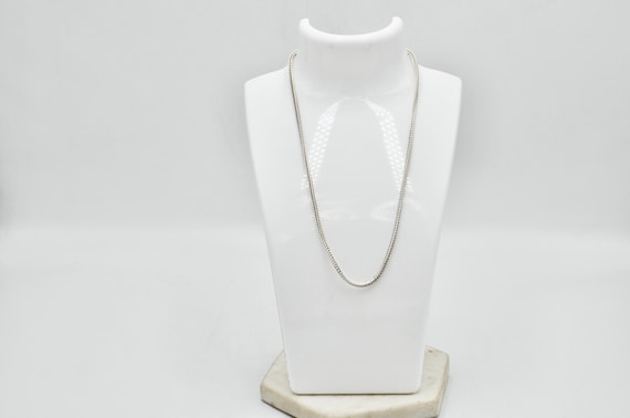Solid 925 Sterling Silver 40cm Foxtail Chain Neck… - image 2