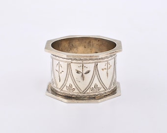 Vintage sterlingzilveren Australische servetring van Stokes and Sons