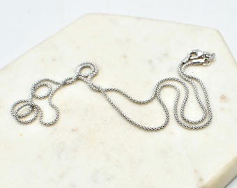 Sterlingzilver 50 cm popcornketting - Italiaanse sterlingzilver