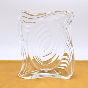 Mikasa Emotion Crystal Photo Frame - Made in Japan - Vintage Clear Picture Frame