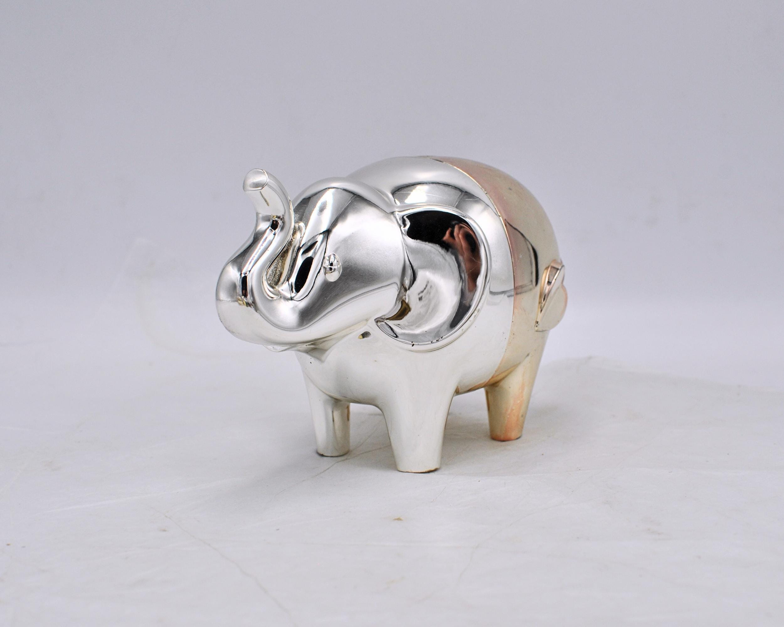 Wedgwood Vera Wang Silverplated Elephant Piggy Bank - Two-tone