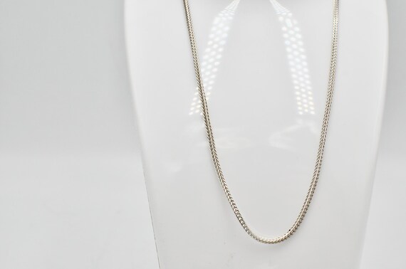 Solid 925 Sterling Silver 40cm Foxtail Chain Neck… - image 3