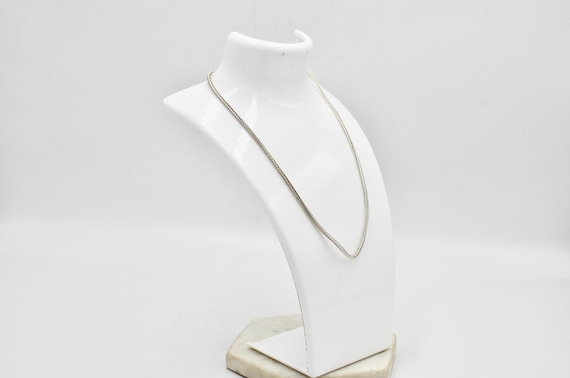 Solid 925 Sterling Silver 40cm Foxtail Chain Neck… - image 4