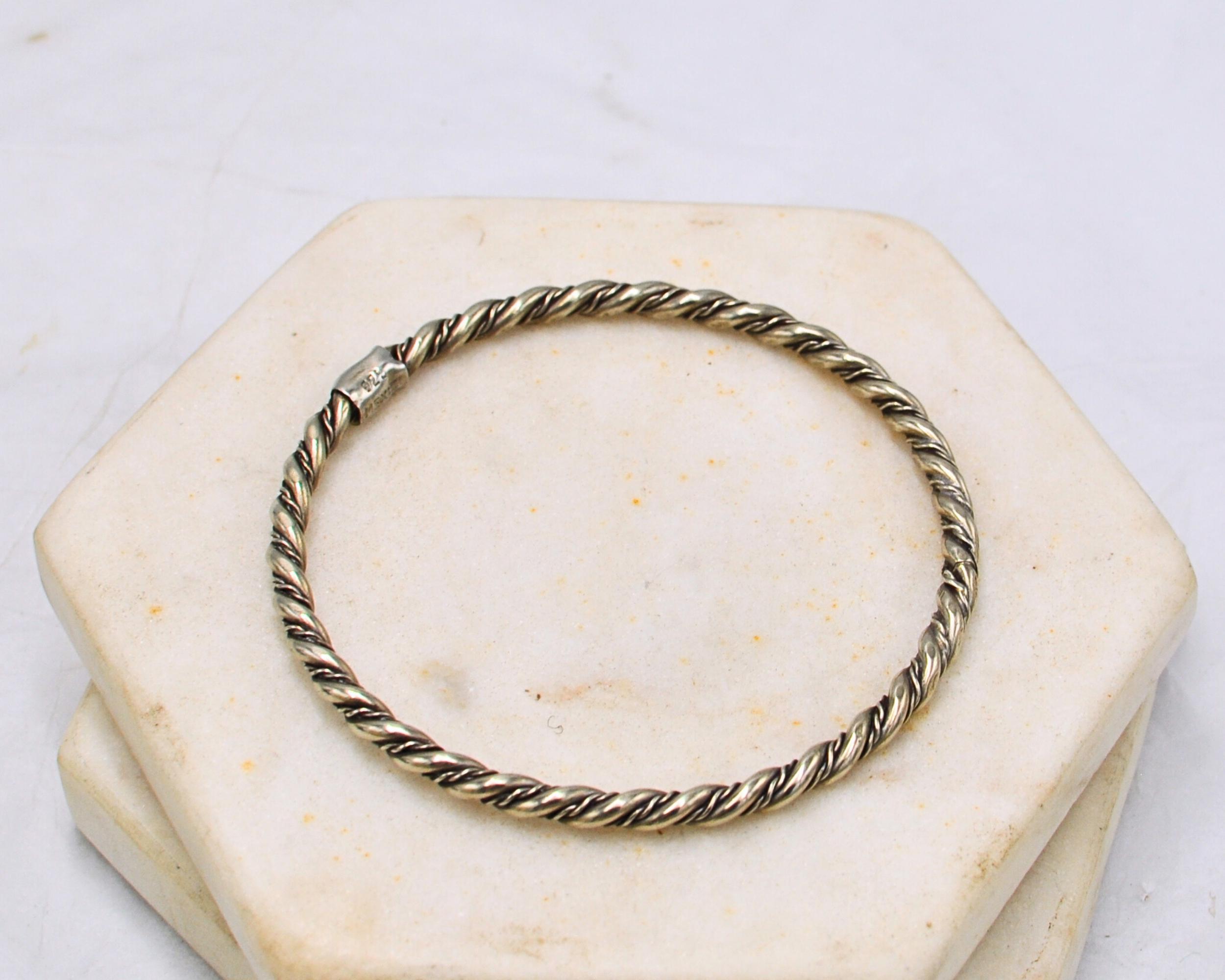 SILVER925 TWIST DESIGN BRACELET/シルバーバングル SILVER925 TWIST DESIGN BRACELET/シルバーバングル