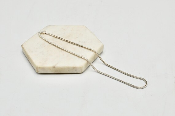 Solid 925 Sterling Silver 40cm Foxtail Chain Neck… - image 10