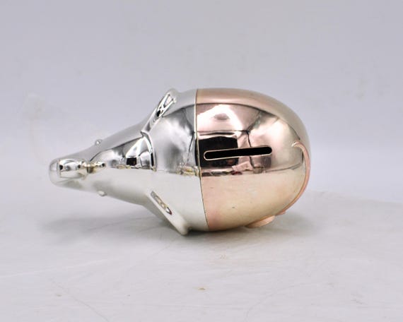 Wedgwood Vera Wang Silverplated Elephant Piggy Bank - Two-tone