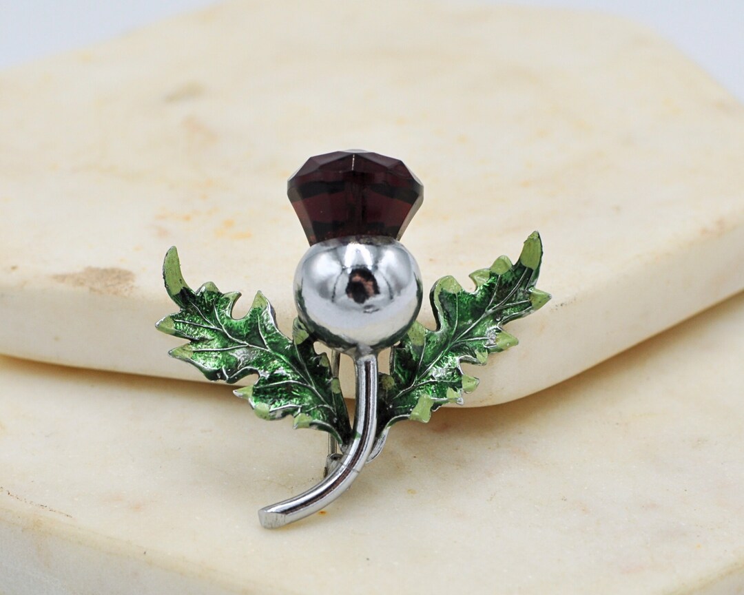 Broche chardon écossas vntage, épnglette écossase, broche boucle de