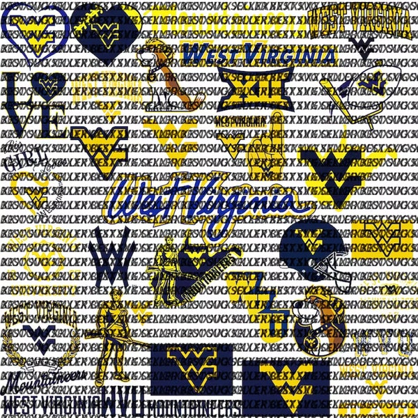 Mountaineers SVG, Basketball, West Virginia, Football SVG, Collage, Game Day, University, Football Mom, Ready for Cricut, Instant Download