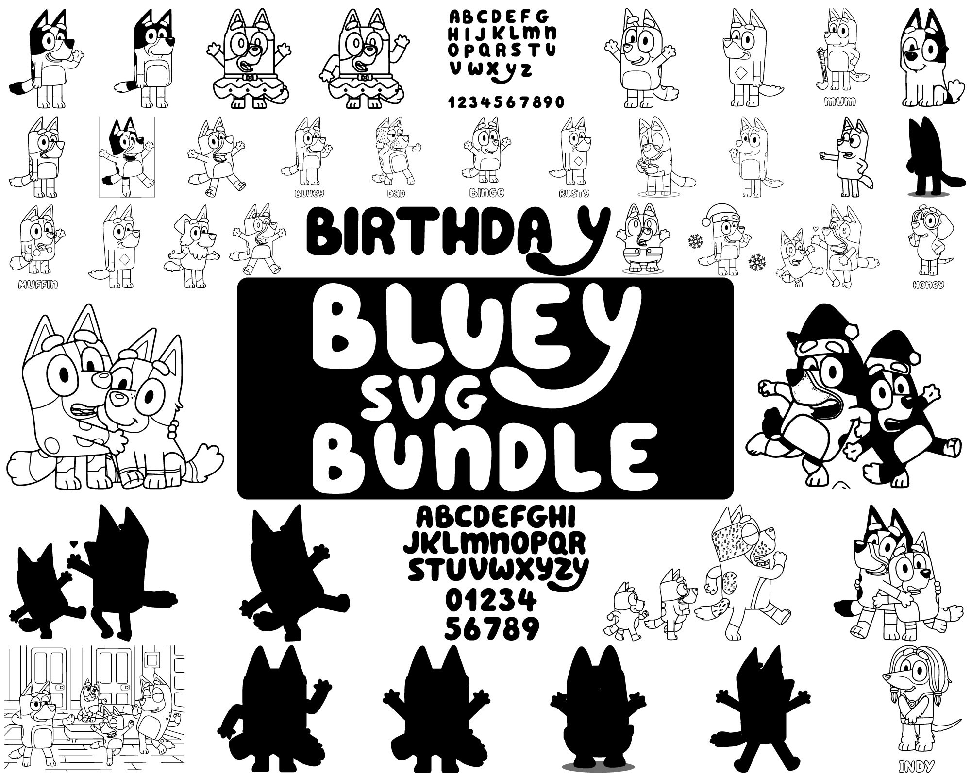 Bluey Bluey Svg Bluey Birthday Bluey Birthday Decorations Etsy Australia