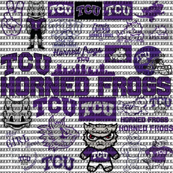 Horned Frogs SVG, Basketball , TCU, Football SVG, Collage, Game Day, University, Football Mom, Ready for Cricut, Instant Download