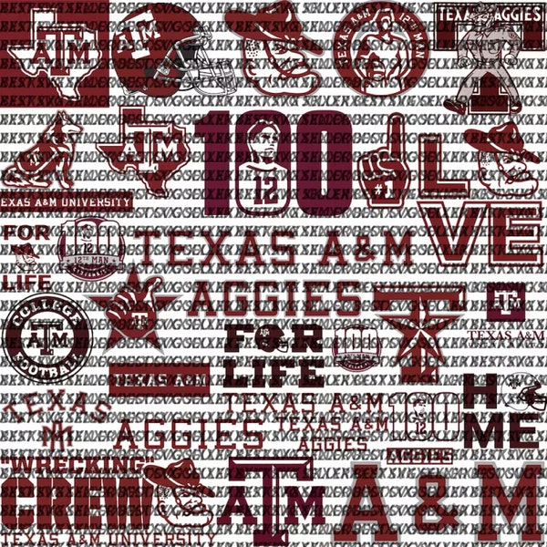 Aggies SVG, Basketball, Texas A&M, Football SVG, Collage, ATM, Game Day, University, Football Mom, Ready for Cricut, Instant Download