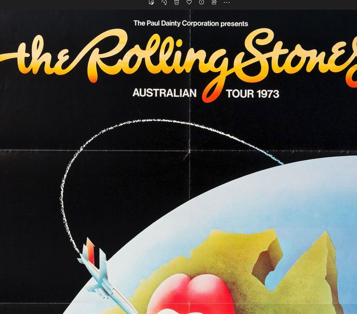Rolling Stones, Tour Poster, Australia, Fine Art Print, Various Sizes ...