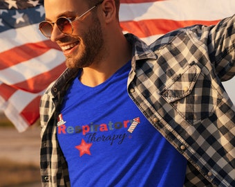 Respiratory Therapy Firework T-shirt