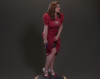 El secreto de Peggy - Agente Carter - STL de alta calidad - Impresión digital 3D - Archivo STL para impresoras 3D