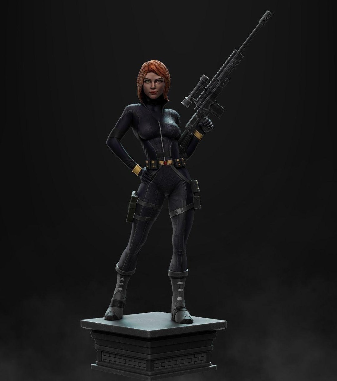 Black Widow - High Quality STL - 3D Digital Printing - STL File for 3D ...