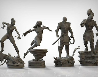 MORTAL Kombat Pack STL - 3D Digital Printing - STL File for 3D Printers