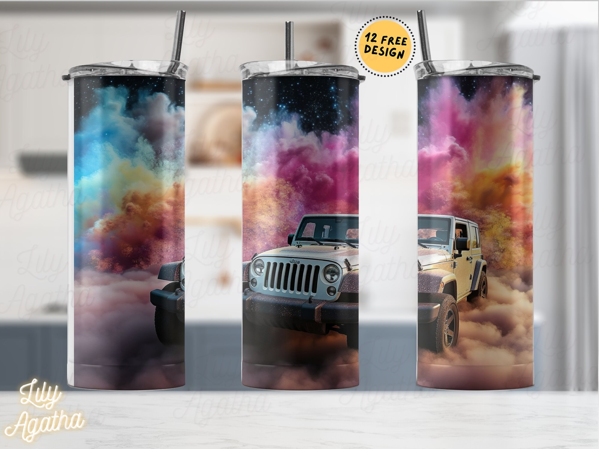 Personalized Jeep Girl Tumbler - GetNameNecklace