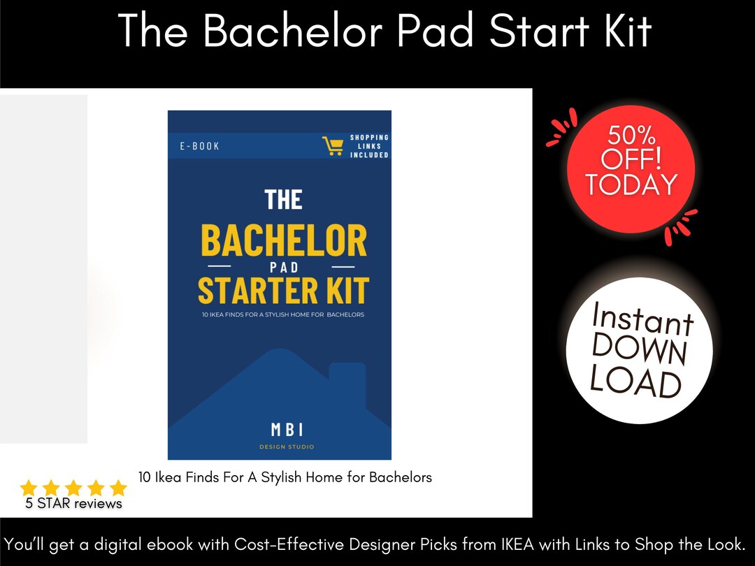 Bachelor Pad Design Tips Interior Design Ebook Style Guide Etsy
