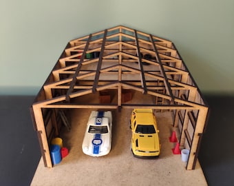 1/64 Scale Car Garage Model Diorama - Etsy
