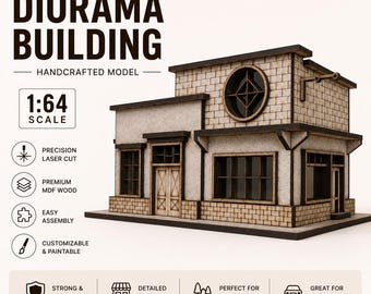 1/64 Scale Cafe Diorama Model