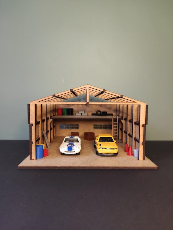 1/64 Scale Car Garage Model Diorama - Etsy