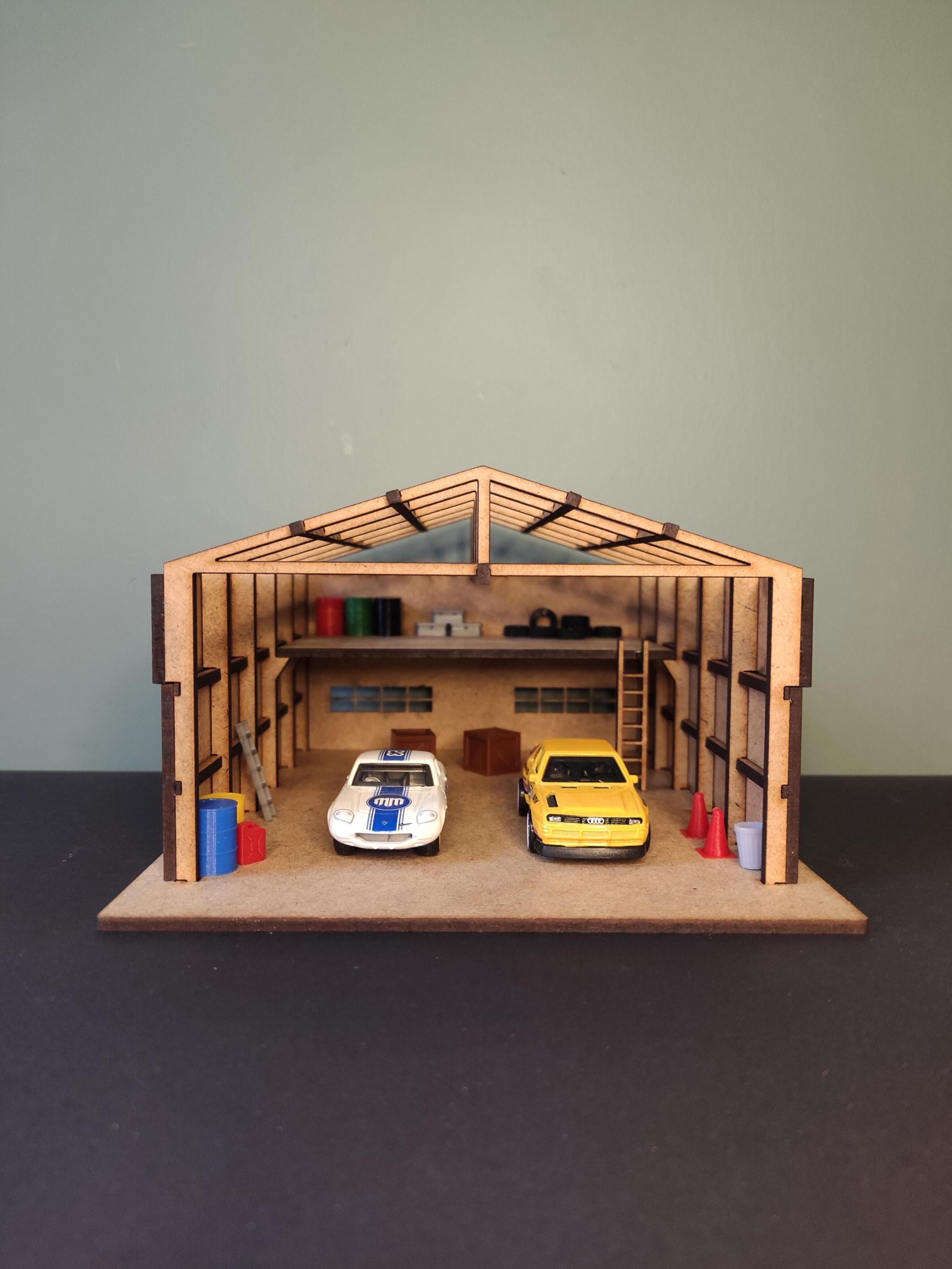 1/64 Scale Car Garage Model Diorama - Etsy