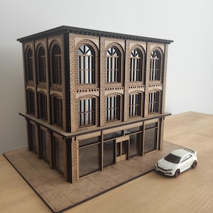 1/64 Scale Model Corner Cafe Diorama Build