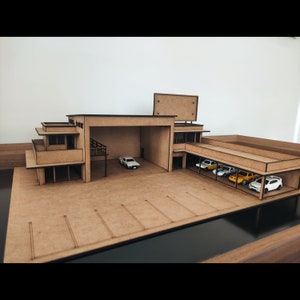 1/64  Scale Auto Showroom Garage Diecast Diorama