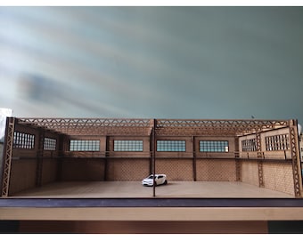 1/64 Maßstab Garage Diorama Diecast