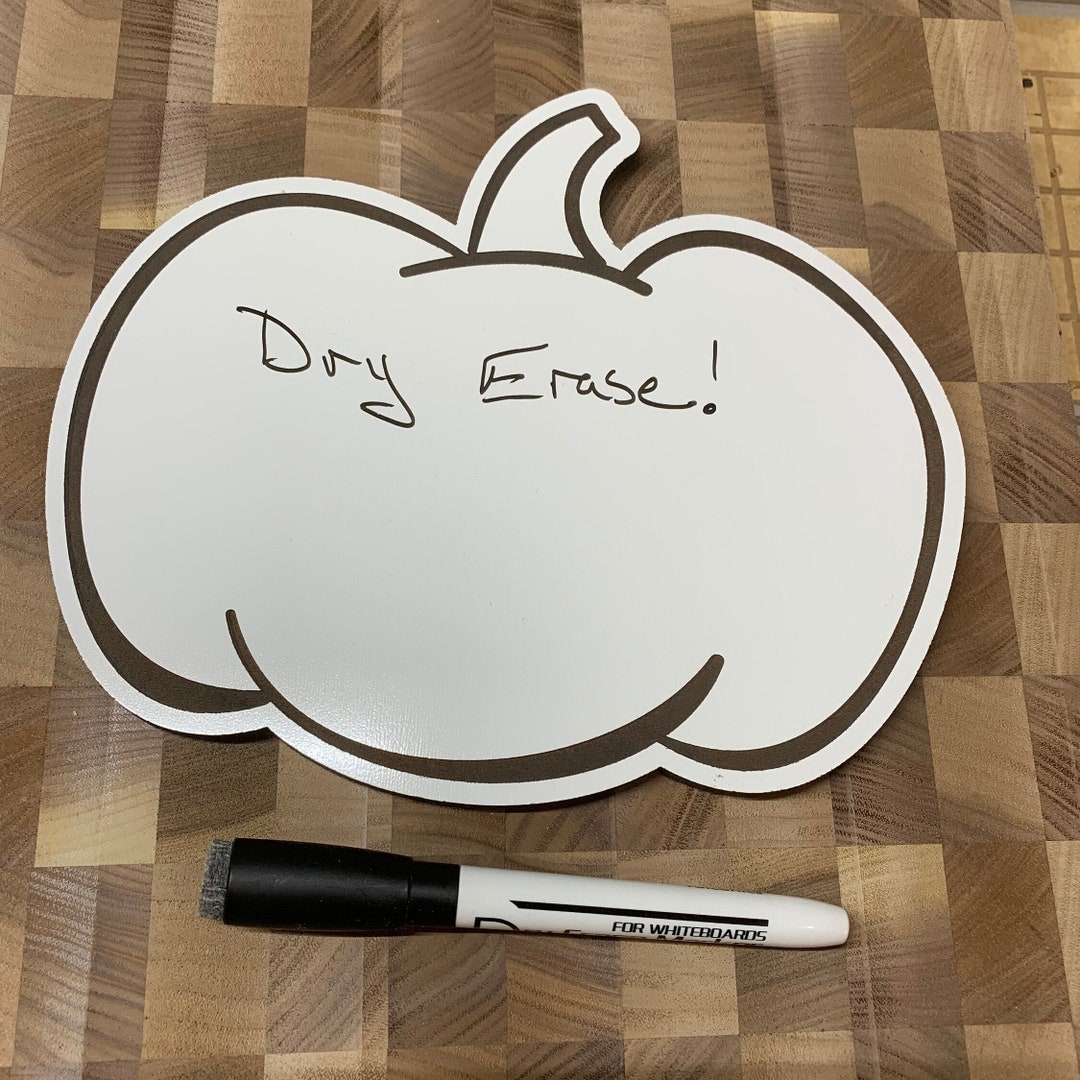 Customized Dry Erase Pumpkin Shaped White Board, Gift for Kids, Gift