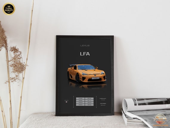 Lexus Digital Wall Art LFA Printable Poster Super Car Wall - Etsy