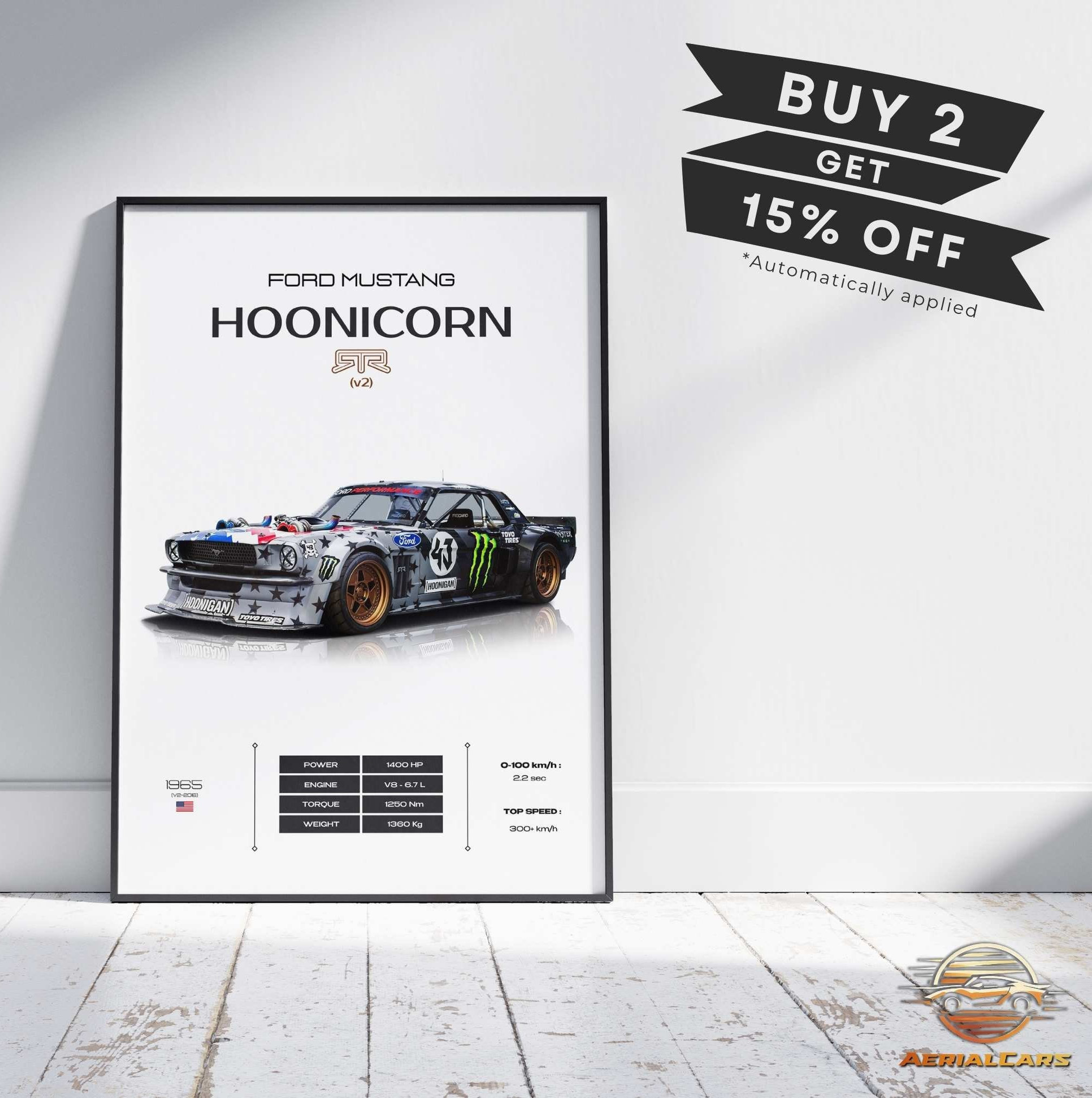 1965 Mustang In The Streets Rip Ken Block Poster Gift - Trends Bedding