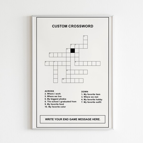 Modern Puzzle Poster Etsy