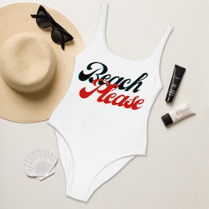 Beach Please One-Piece Swimsuit - Bikini Pattern, Swimsuit Pattern, One Piece, Women Bathing Suit Pattern, swimsuit, swimwear