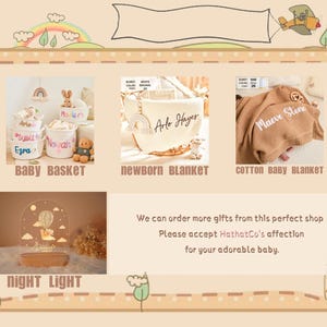 Gepersonaliseerd nachtlampje voor baby, babycadeau geboorte, nachtlampje baby, nachtlampje schattig dier afbeelding 10