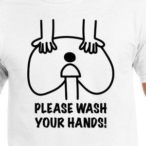 Please Wash Your Hands Cut Files | Cricut | Silhouette Cameo | Svg Cut Files | Digital Files | PDF | Eps | DxF | PNG | Joke