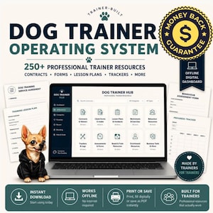 Complete Dog Trainer Business Kit| Client Onboarding Forms, Training Exercises, Handouts, Contracts, Trackers & Resources