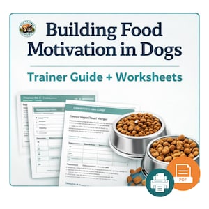 Guida all'addestramento motivazionale per il cibo per cani, piano di lezione per mangiatori schizzinosi (Canva PDF)