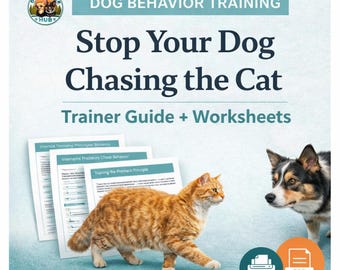 Dog Training Plan – Stop Cat Chasing Behavior (Digital Download)