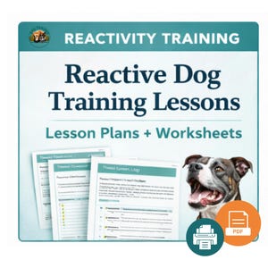 Reactive Dog Training Lessons, High Arousal Management (PDF)